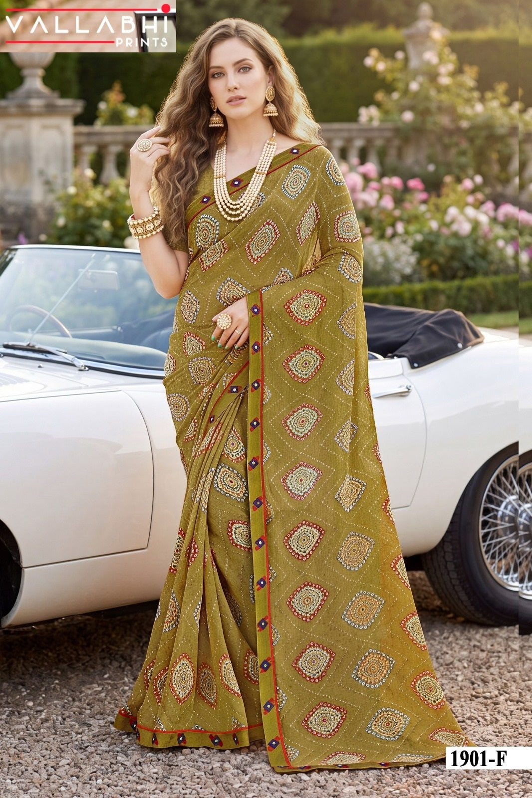 Vardani Vol 19 Vallabhi Prints Weightless Sarees Wholesale Price