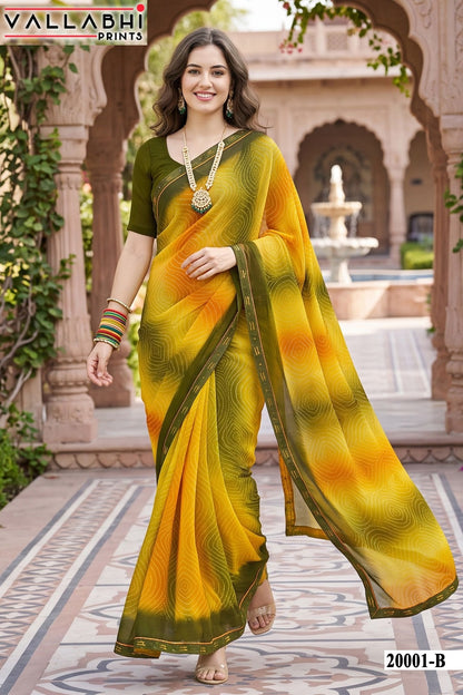 Vardani Vol 20 Vallabhi Prints Weightless Sarees Wholesaler India
