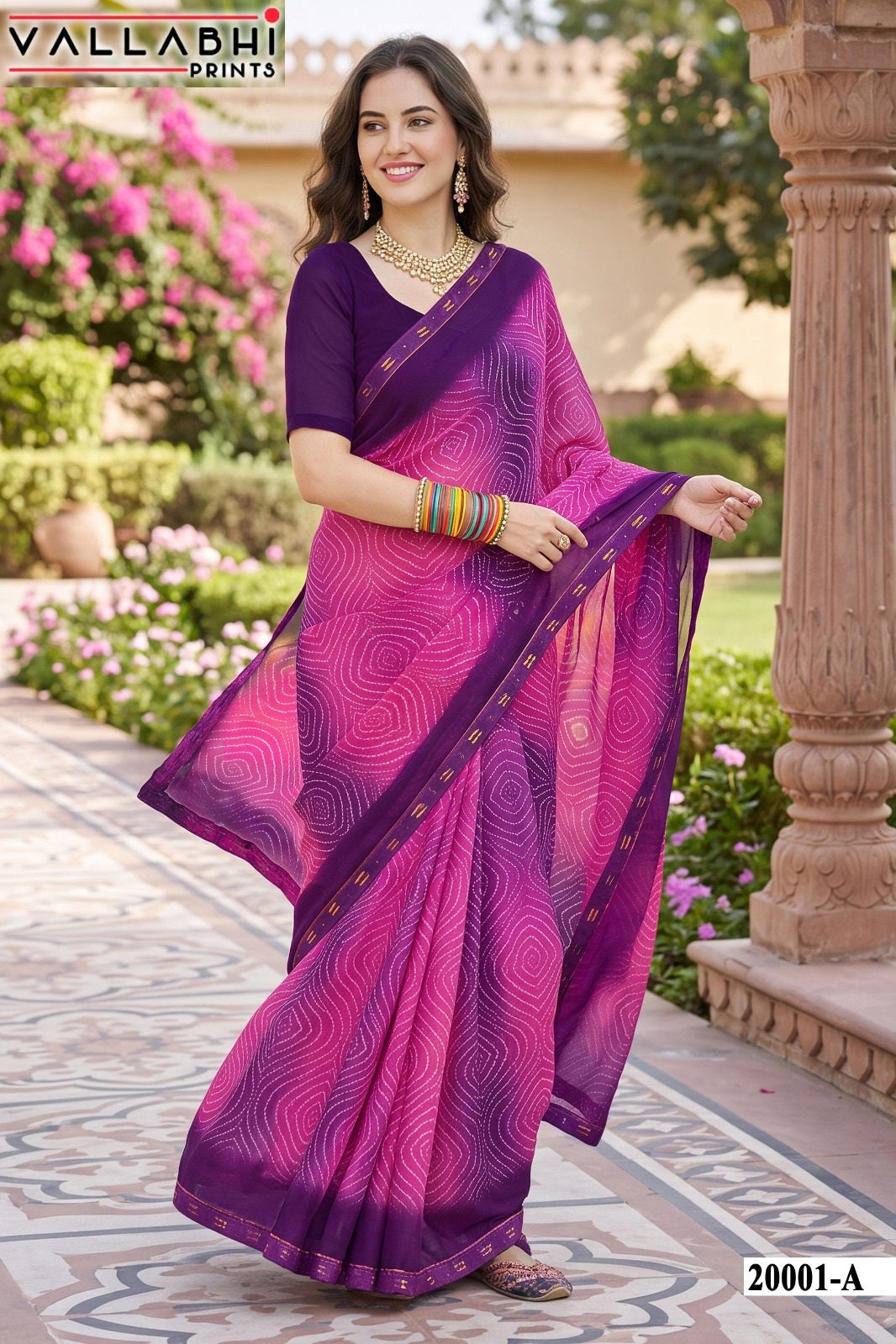 Vardani Vol 20 Vallabhi Prints Weightless Sarees Wholesaler India