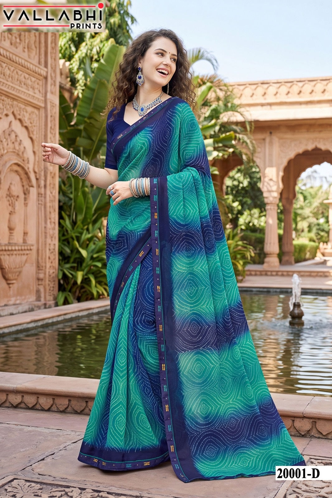 Vardani Vol 20 Vallabhi Prints Weightless Sarees Wholesaler India