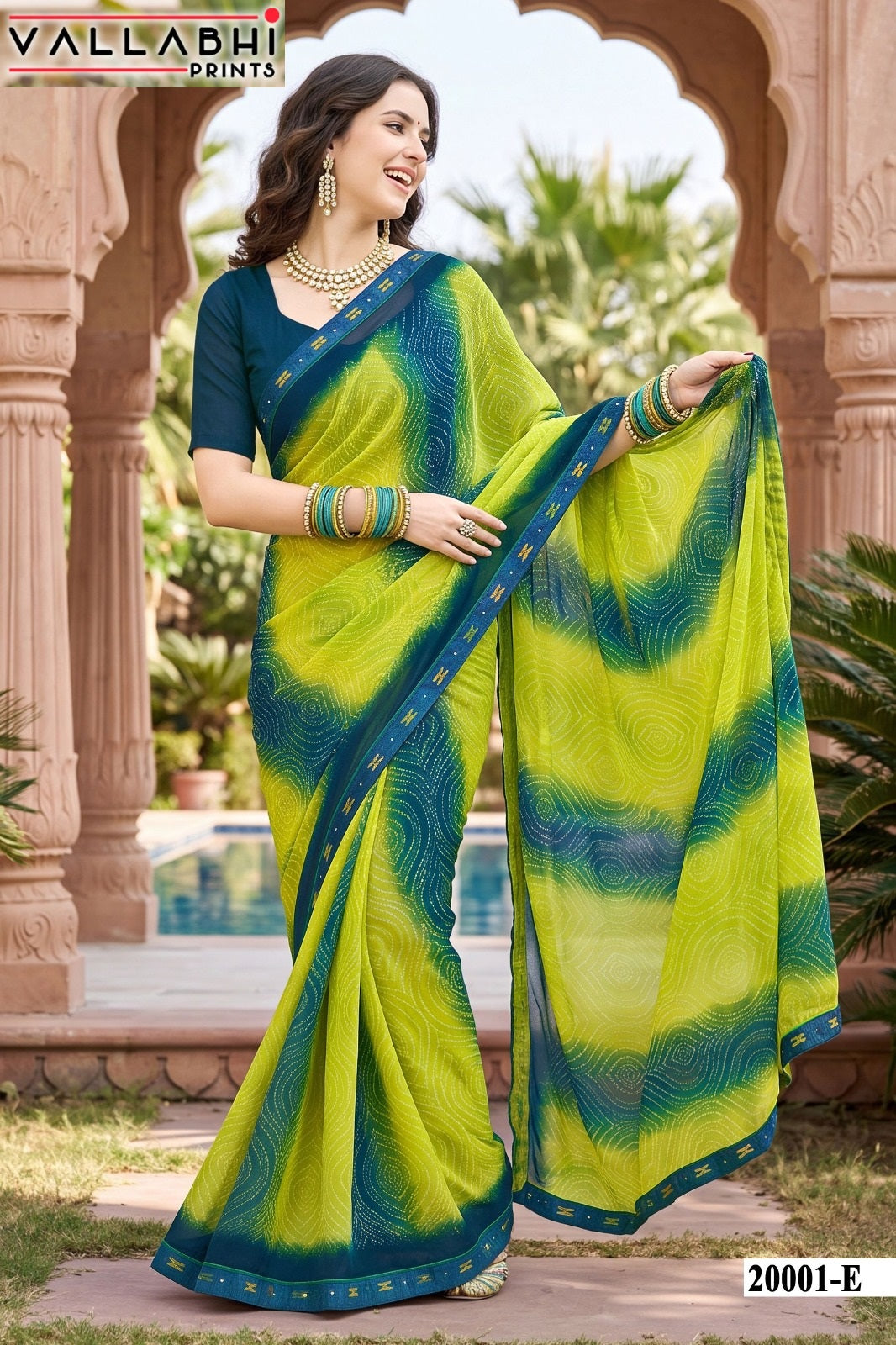 Vardani Vol 20 Vallabhi Prints Weightless Sarees Wholesaler India