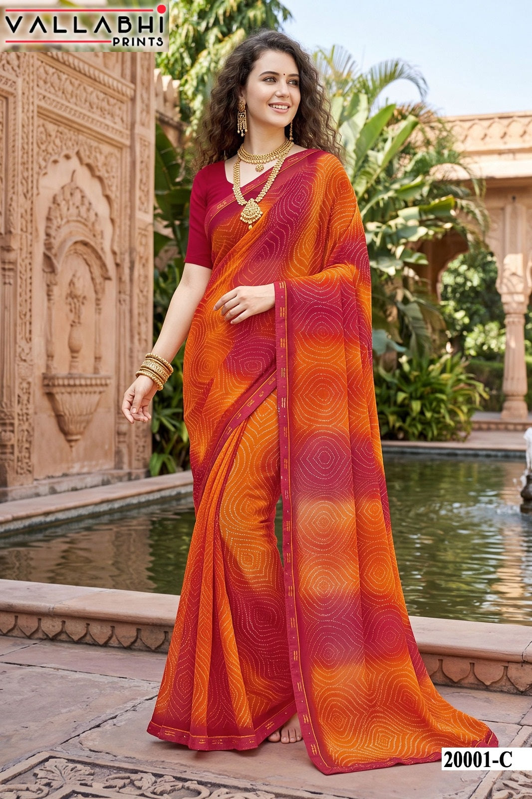 Vardani Vol 20 Vallabhi Prints Weightless Sarees Wholesaler India