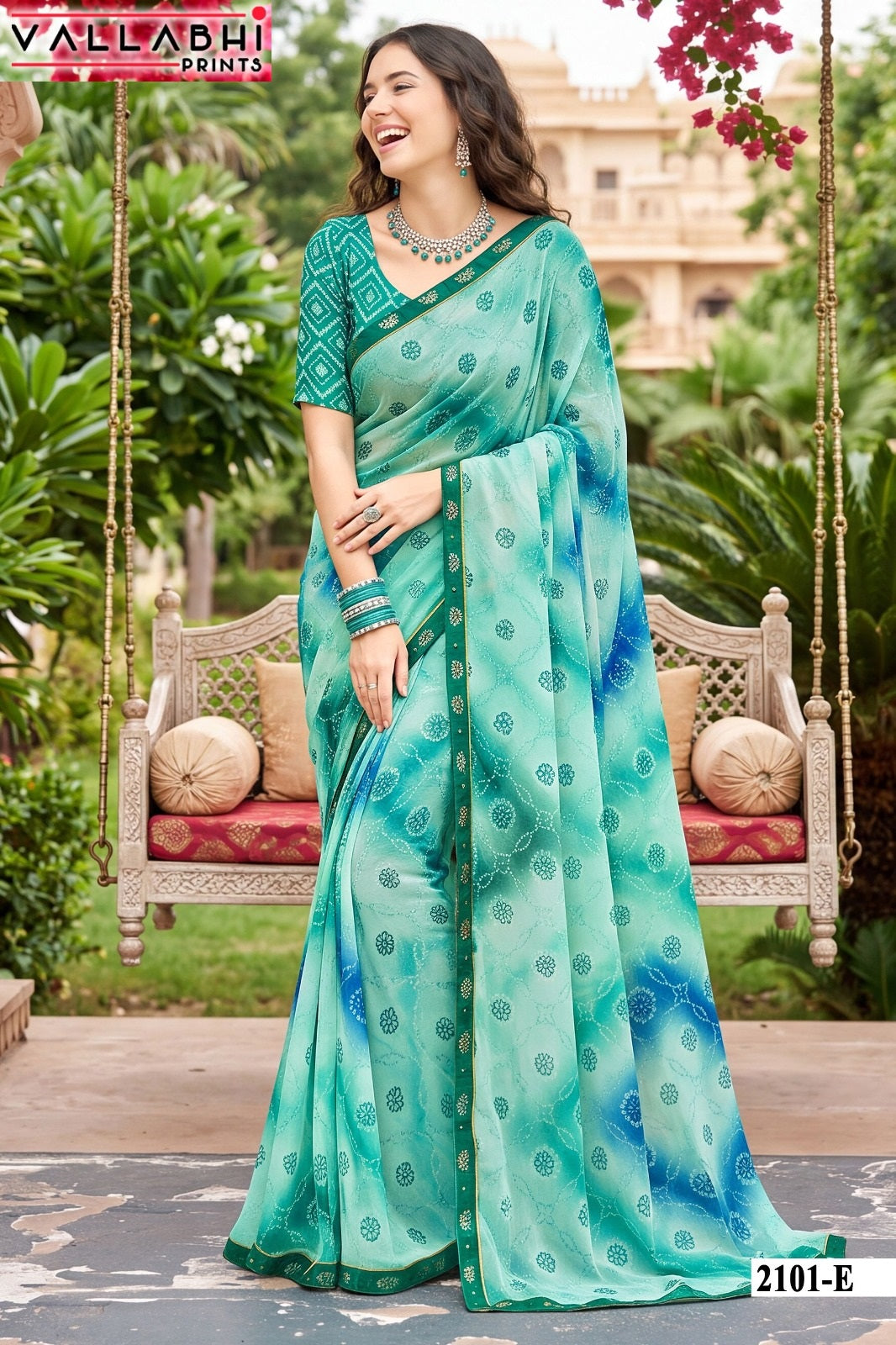 Vardani Vol 21 Vallabhi Prints Weightless Sarees Manufacturer India