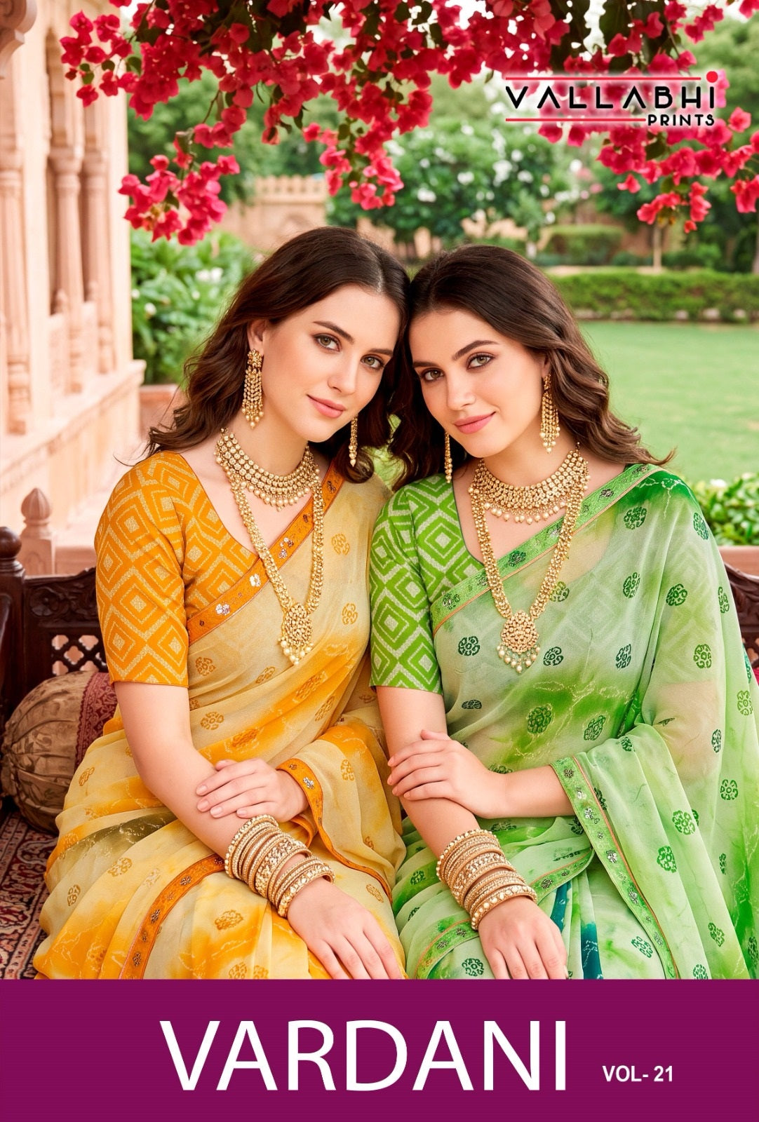 Vardani Vol 21 Vallabhi Prints Weightless Sarees Manufacturer India