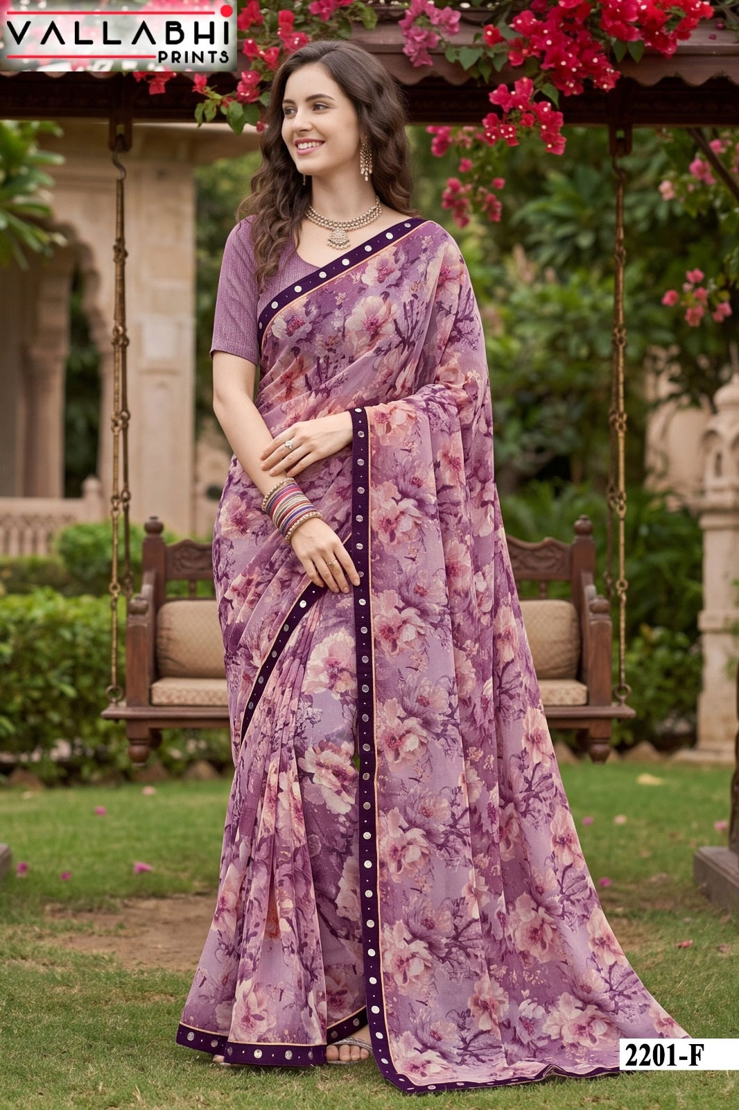 Vardani Vol 22 Vallabhi Prints Weightless Sarees Supplier India