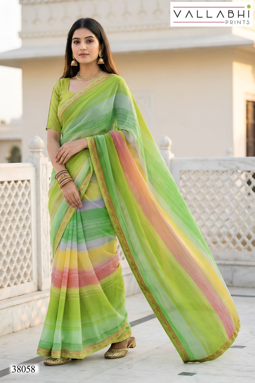 Vardani Vol 6 Vallabhi Prints Georgette Sarees Manufacturer Gujarat