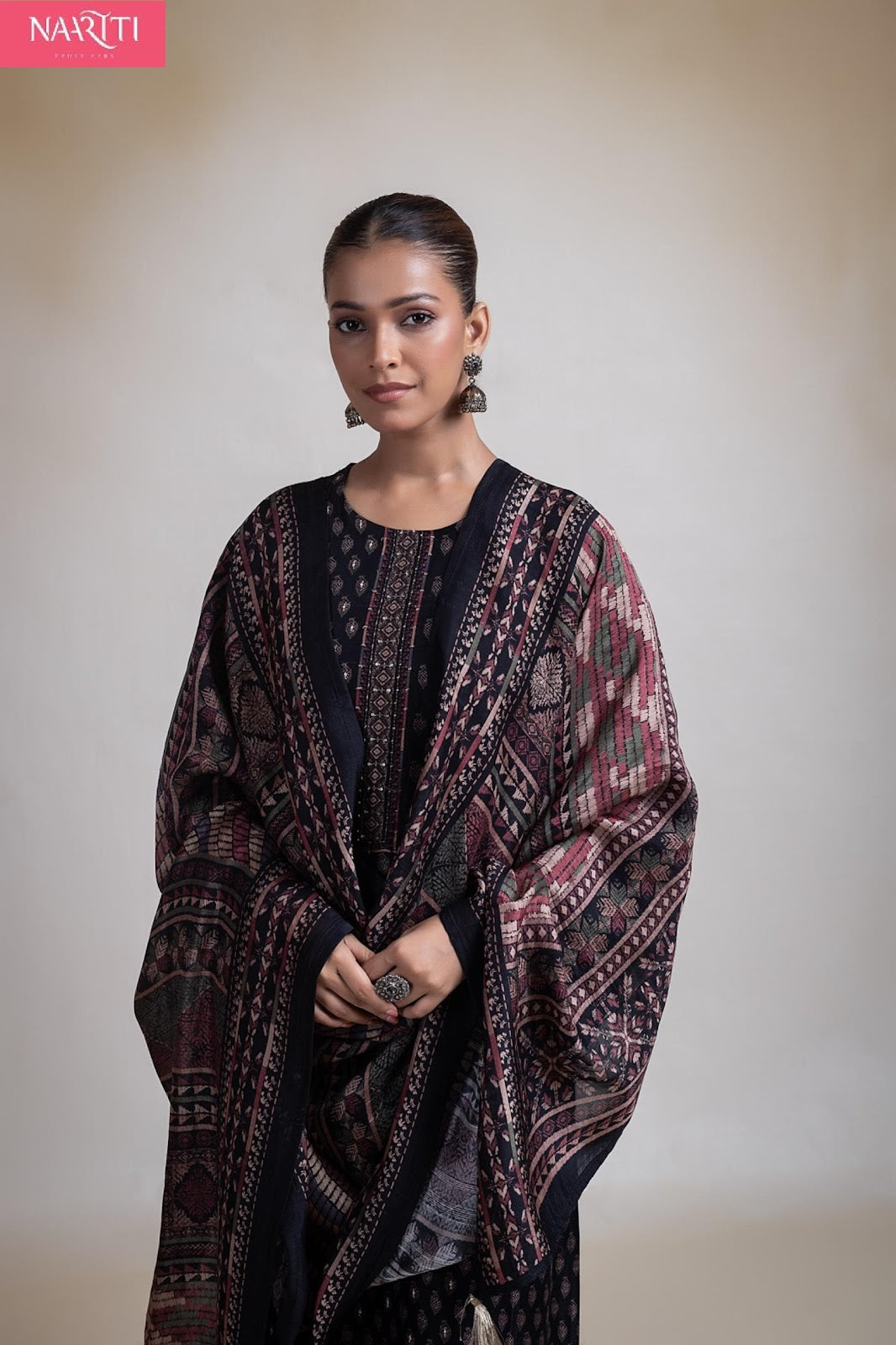 Vareena Naariti Tussar Silk Pant Style Suits Supplier Ahmedabad