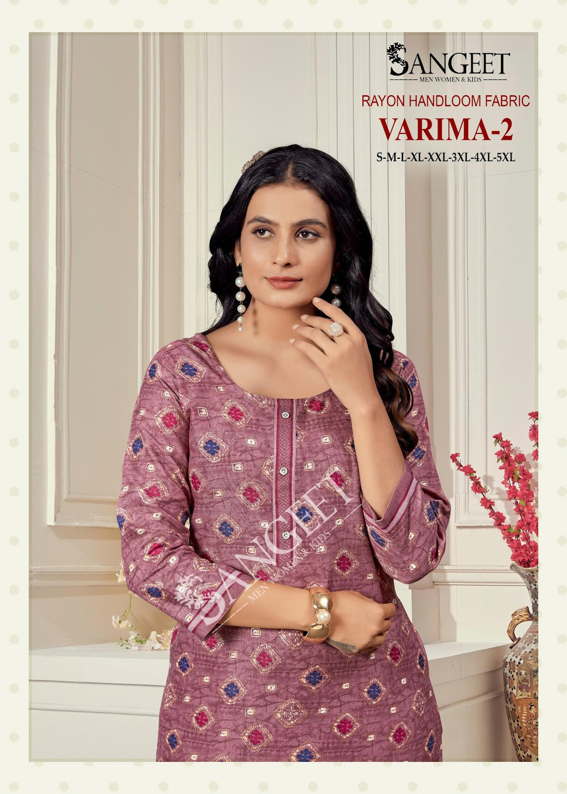Varima 2 Sangeet Rayon Kurti Pant Set Supplier Ahmedabad