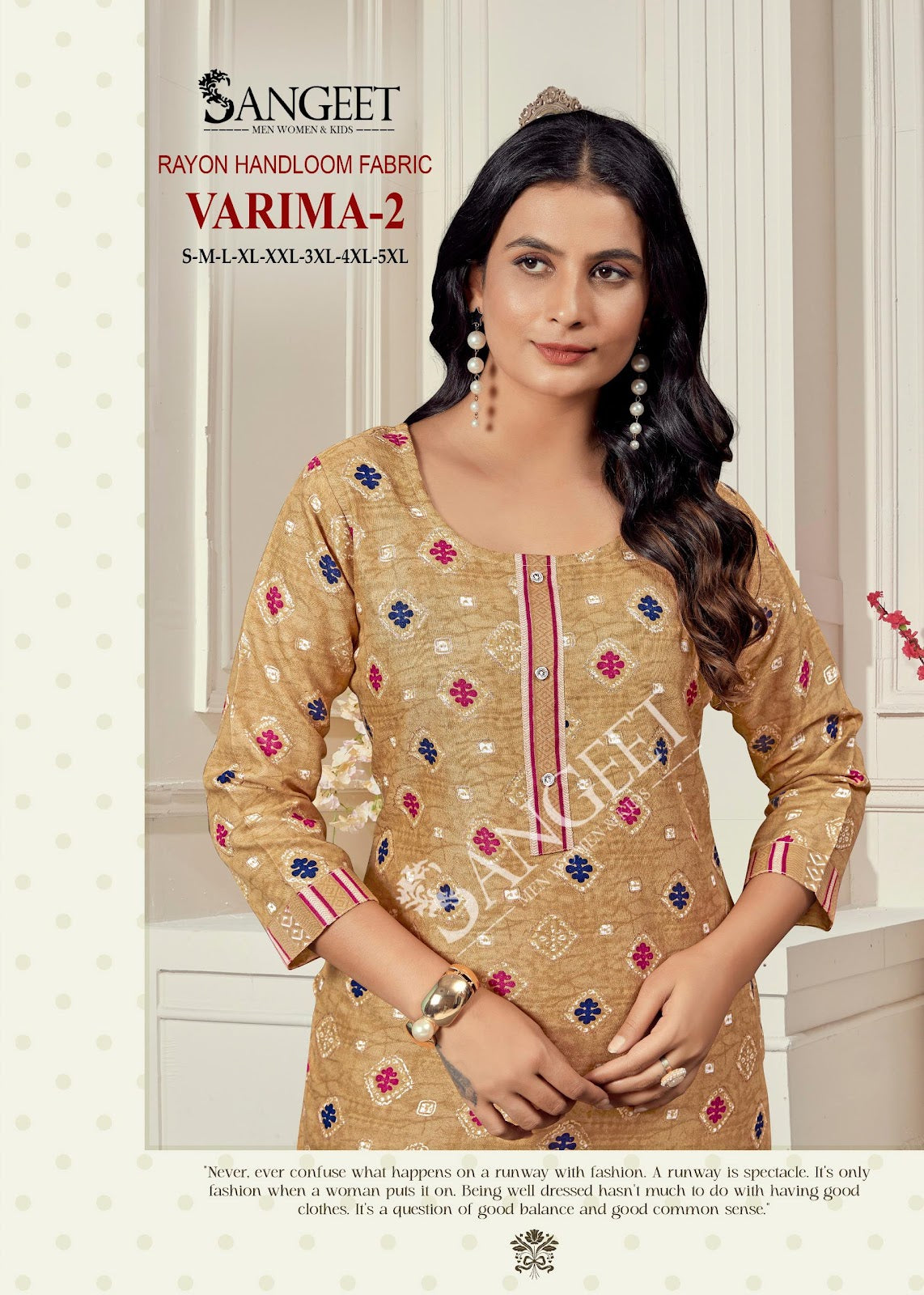 Varima 2 Sangeet Rayon Kurti Pant Set Supplier Ahmedabad