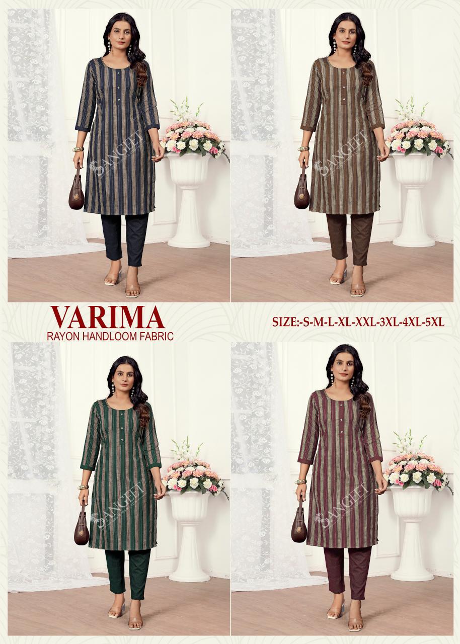 Varima Sangeet Rayon Kurti Pant Set Supplier – Kavya Style Plus