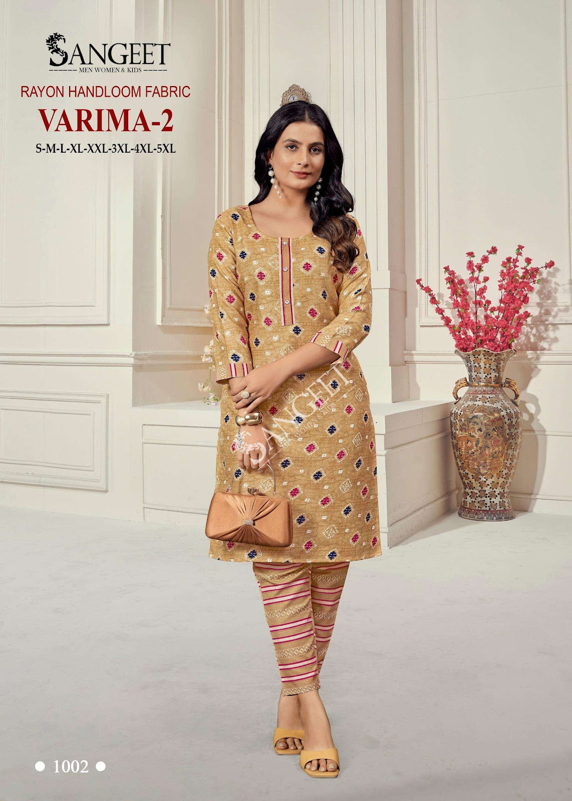 Varima Vol 2 Sangeet Rayon Kurti Pant Set Supplier Gujarat