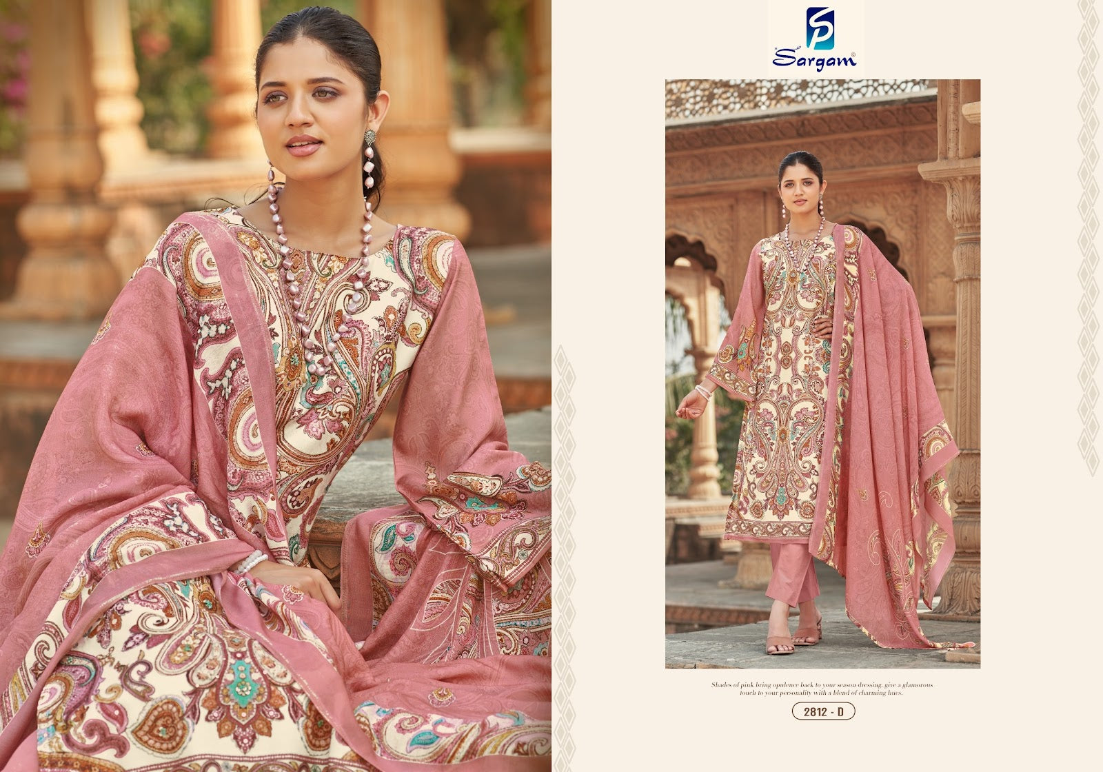 Varina Sargam Prints Viscose Muslin Pant Style Suits Manufacturer Gujarat