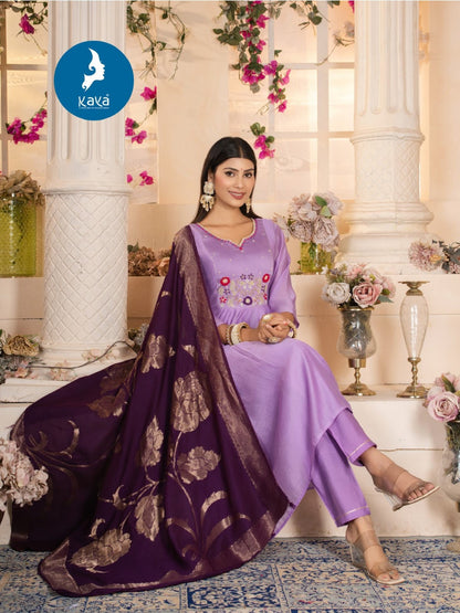 Varisha Kaya Chanderi Readymade Anarkali Suits Exporter Ahmedabad