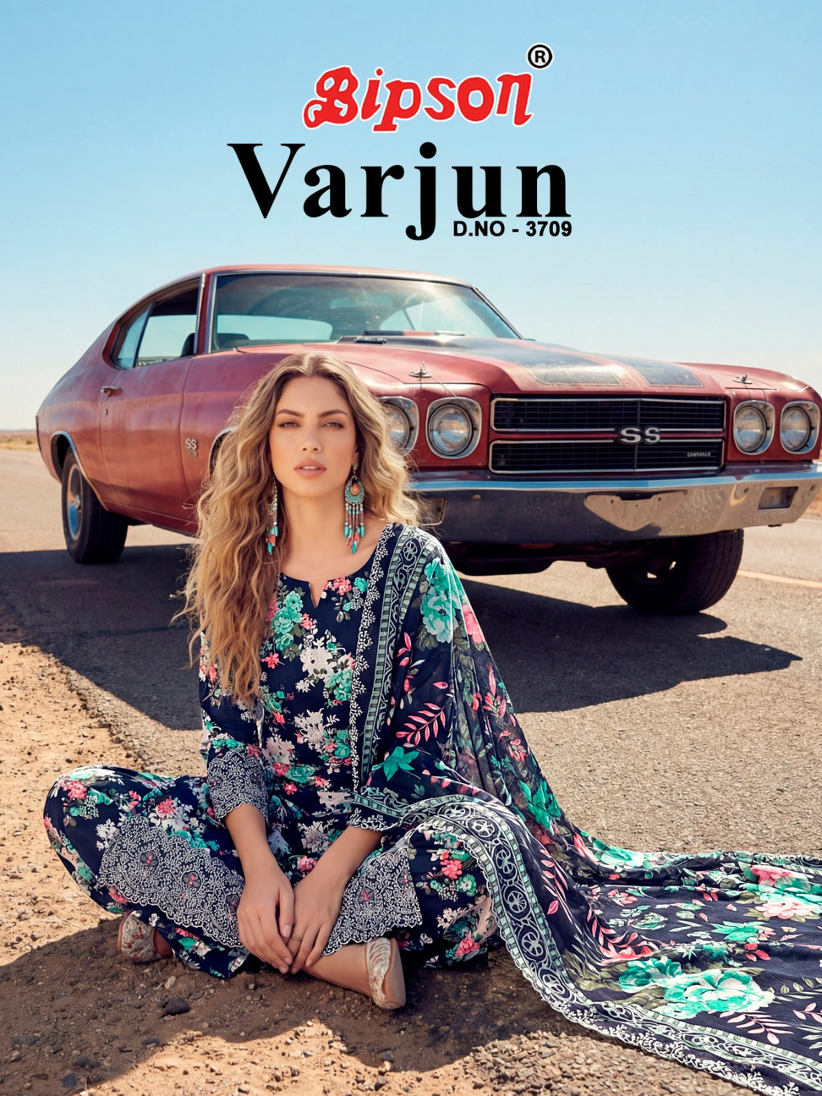 Varjun 3709 Bipson Prints Cambric Cotton Pant Style Suits Supplier India