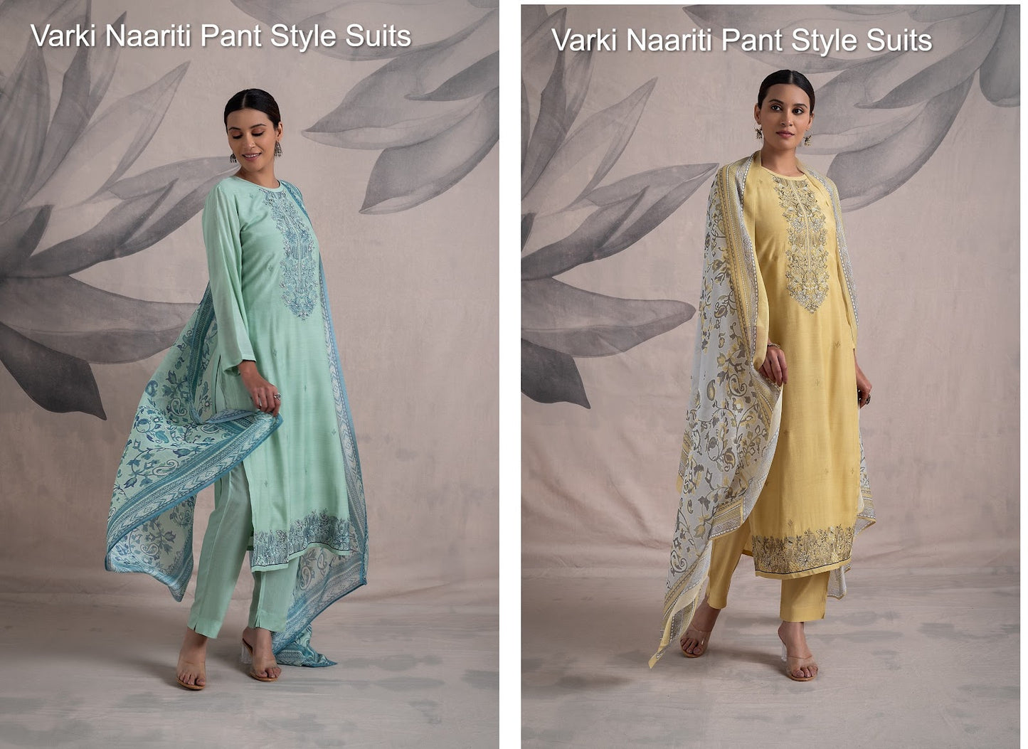 Varki Naariti Pure Muslin Pant Style Suits Wholesale Rate
