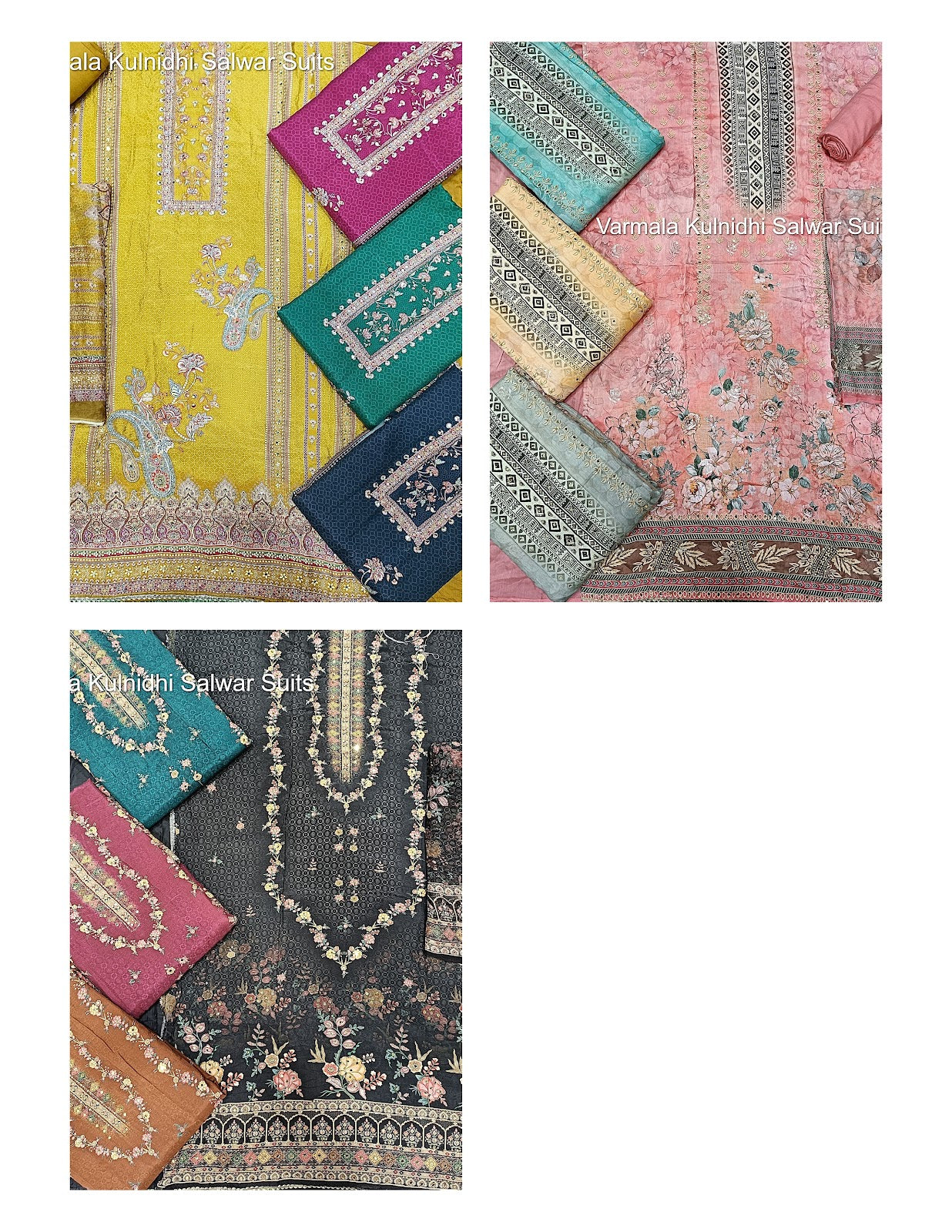 Varmala Kulnidhi Viscose Muslin Salwar Suits Manufacturer Ahmedabad