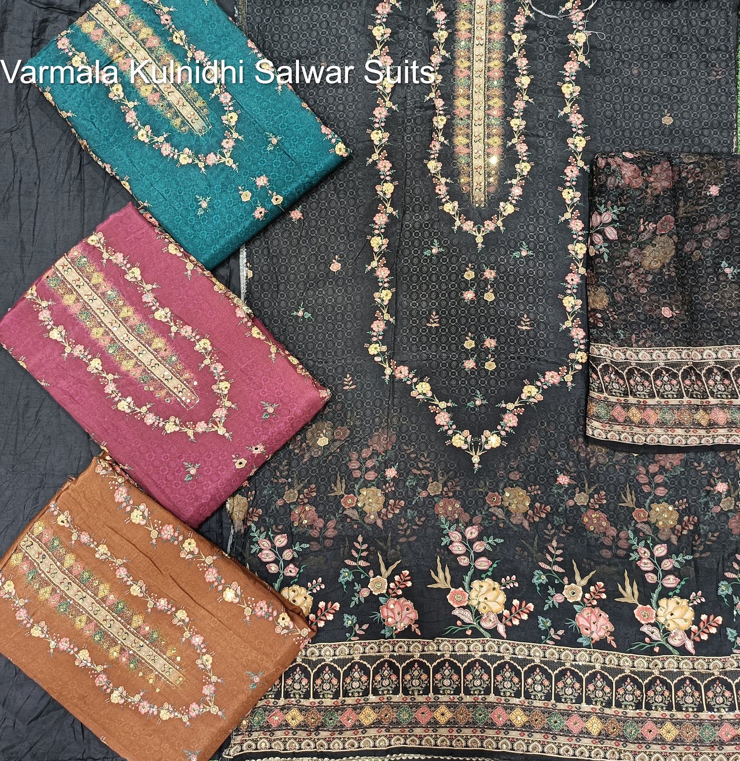 Varmala Kulnidhi Viscose Muslin Salwar Suits Manufacturer Ahmedabad