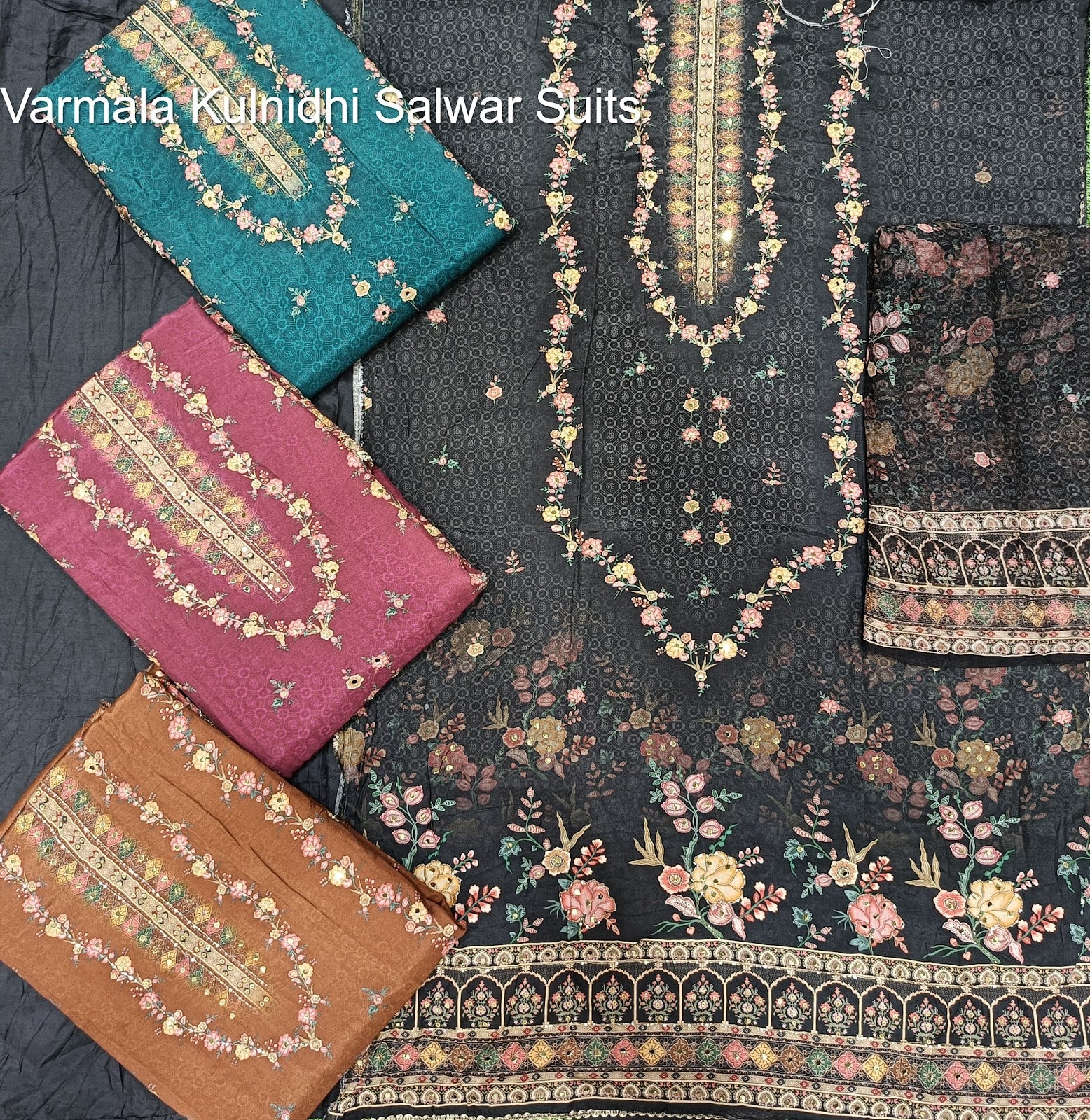 Varmala Kulnidhi Viscose Muslin Salwar Suits Manufacturer Ahmedabad