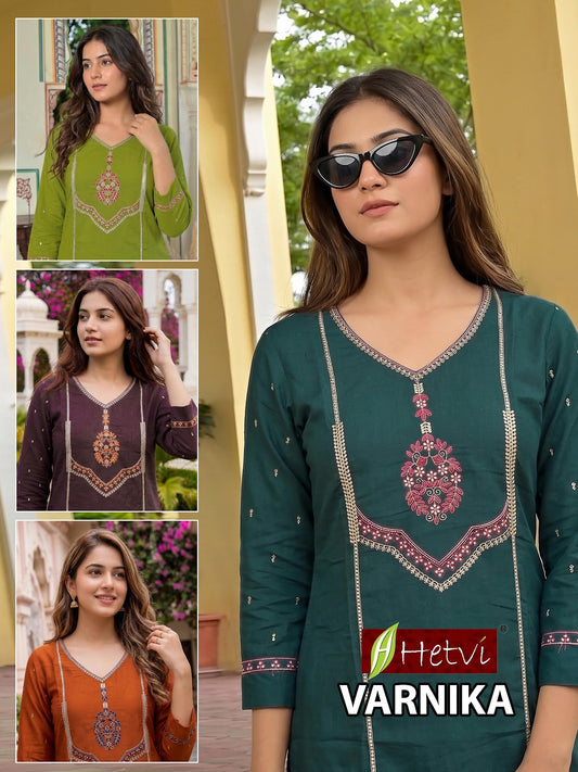Varnika Hetvi Silk Readymade Anarkali Suits Wholesaler