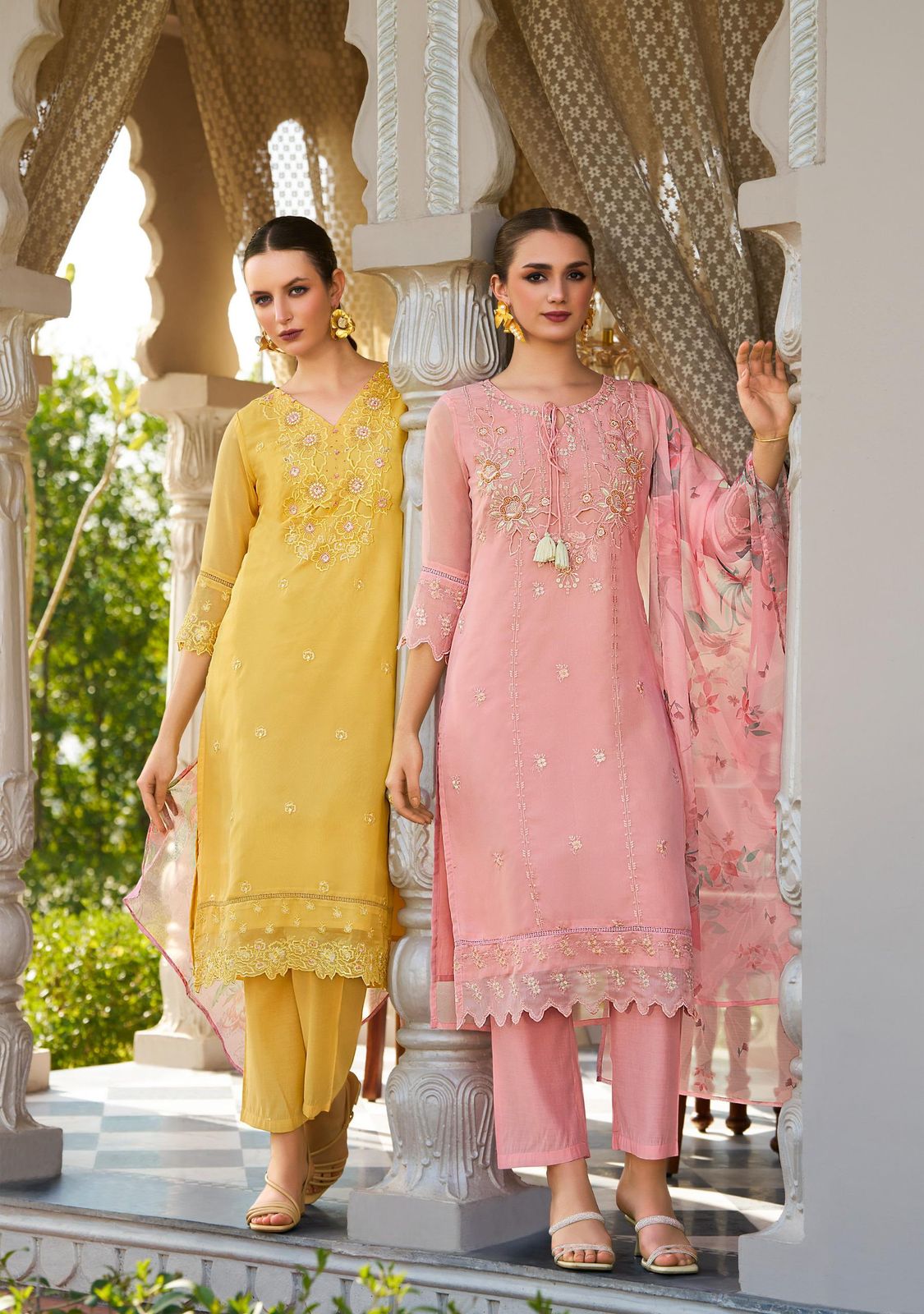 Varnika Ladyleela Organza Readymade Pant Style Suits Wholesale Rate