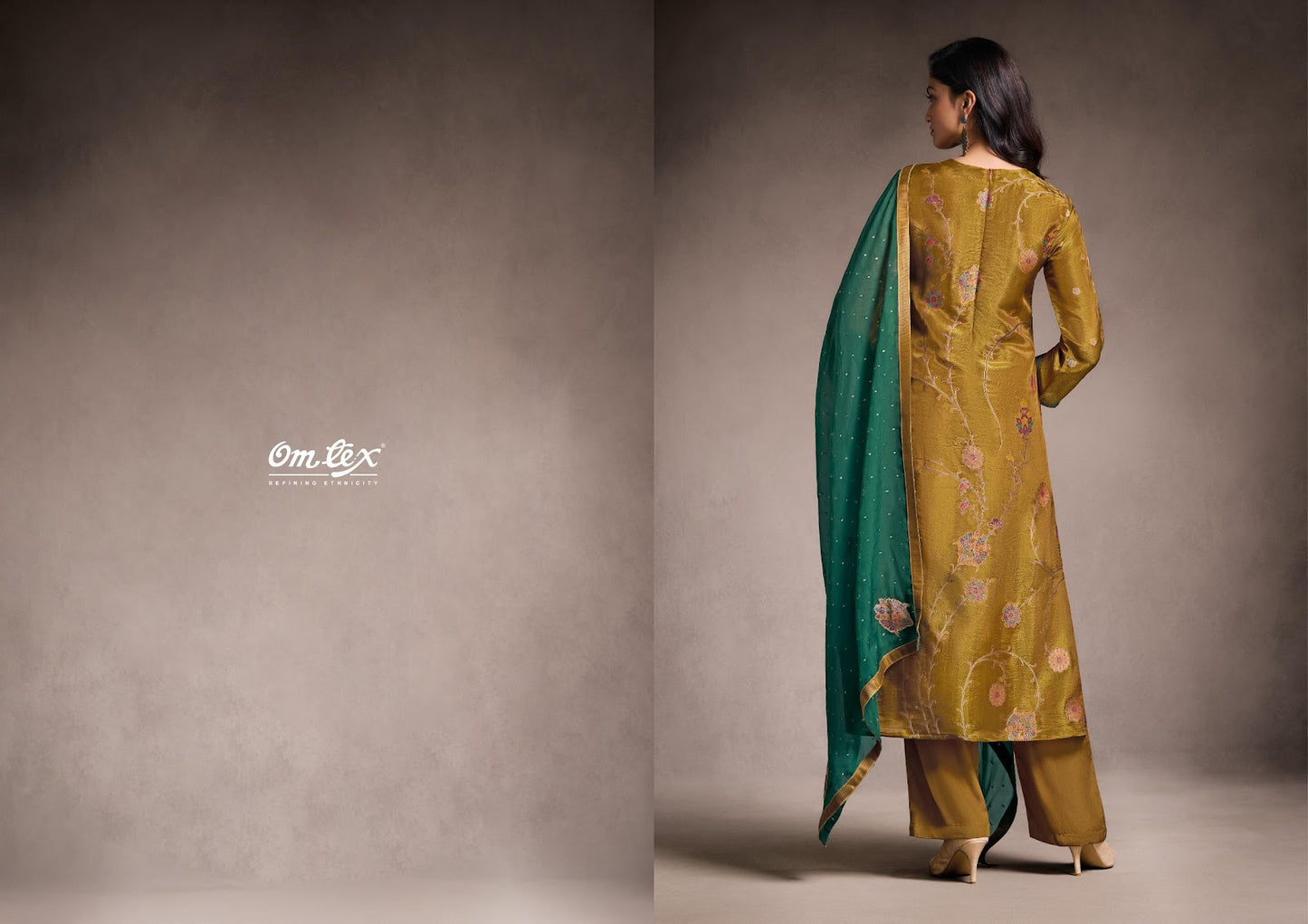 Varnika Omtex Jacquard Pant Style Suits Wholesaler
