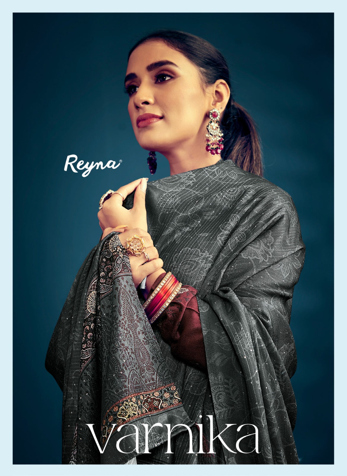 Varnika Reyna Pure Viscose Pashmina Suits Manufacturer