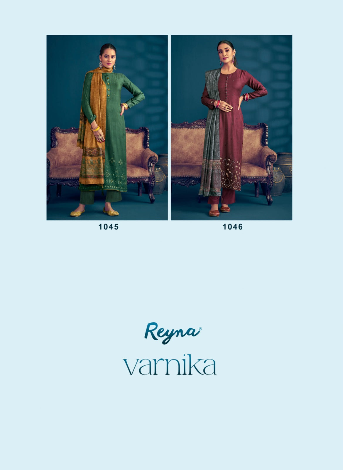 Varnika Reyna Pure Viscose Pashmina Suits Manufacturer