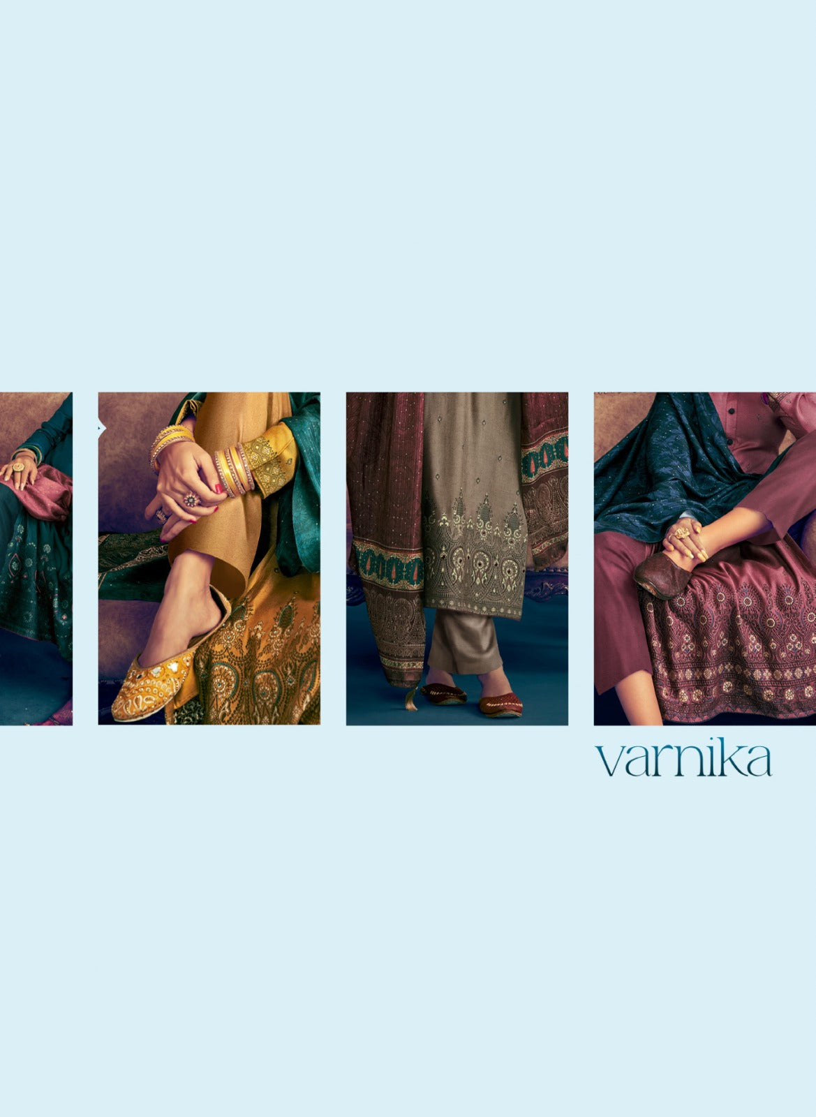 Varnika Reyna Pure Viscose Pashmina Suits Manufacturer