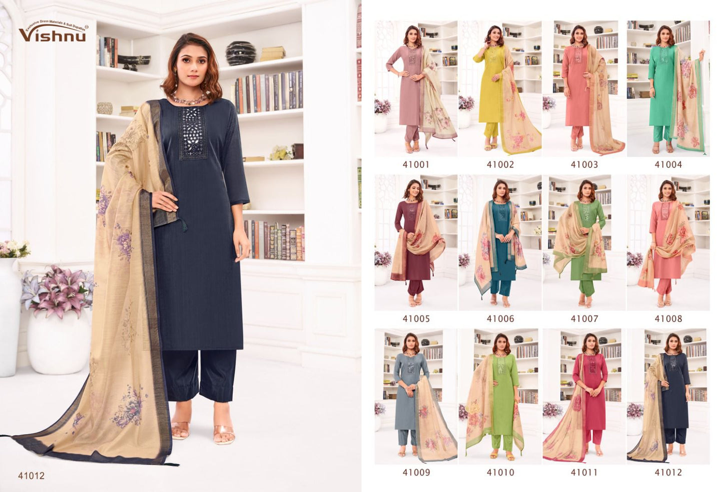 Varnika Vishnu Impex Silk Pant Style Suits Manufacturer Ahmedabad