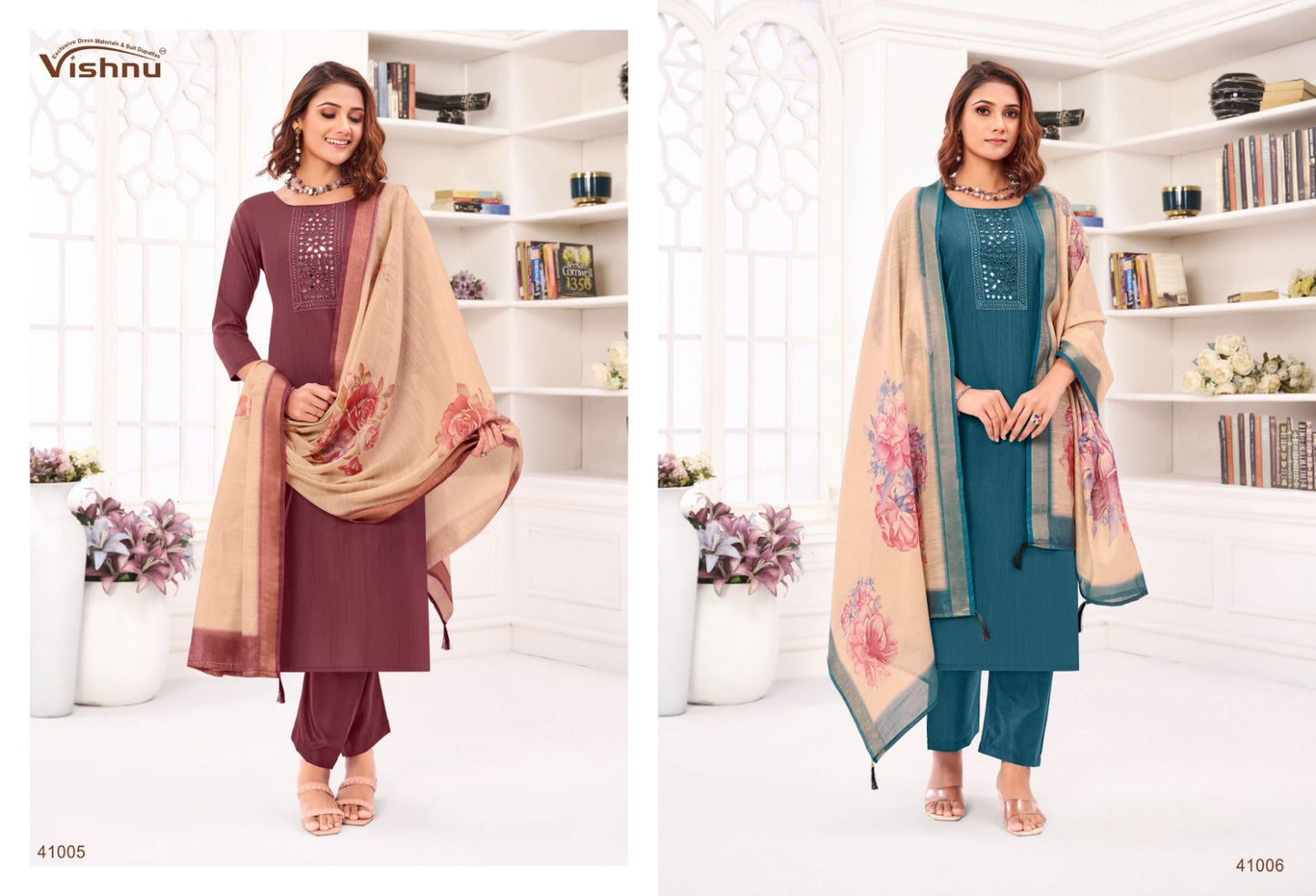 Varnika Vishnu Impex Silk Pant Style Suits Manufacturer Ahmedabad