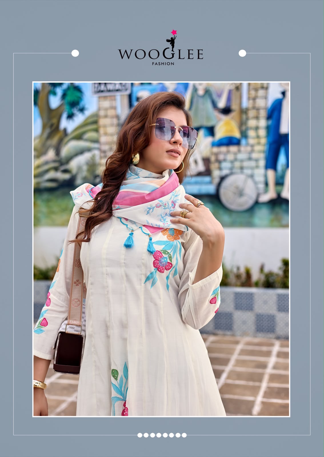 Varnika Wooglee Chanderi Readymade Anarkali Suits Manufacturer