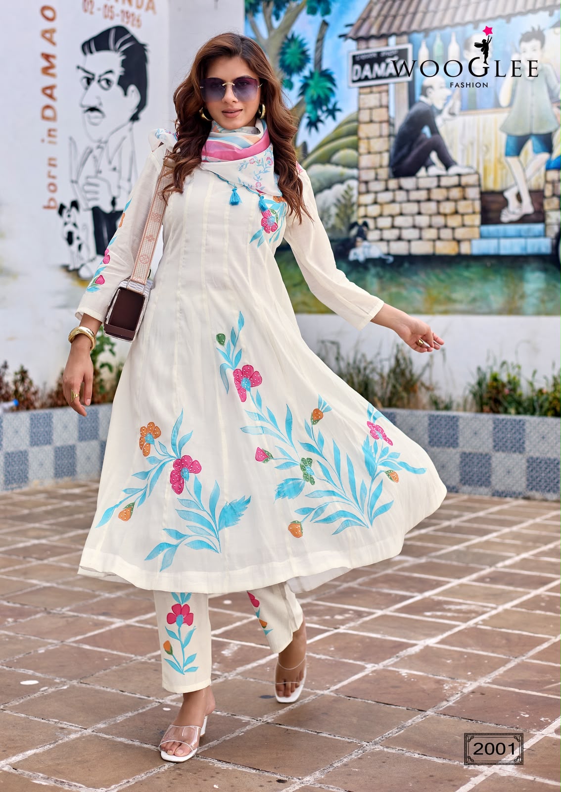 Varnika Wooglee Chanderi Readymade Anarkali Suits Manufacturer