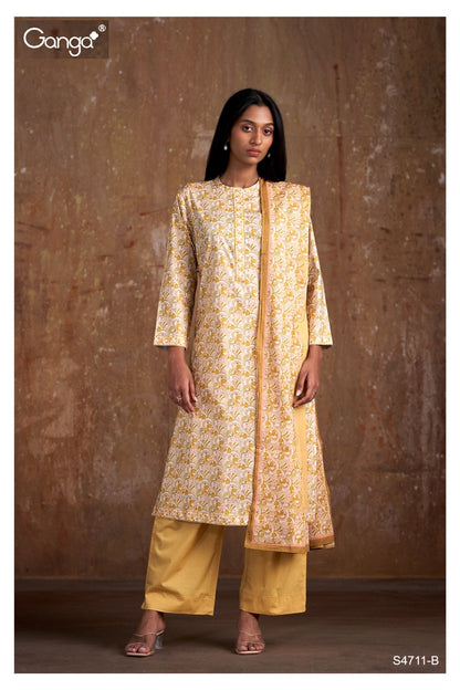 Varsha 4711 Ganga Cotton Plazzo Style Suits Manufacturer Ahmedabad