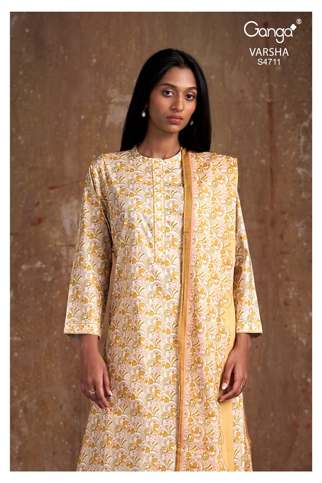 Varsha 4711 Ganga Cotton Plazzo Style Suits Manufacturer Ahmedabad