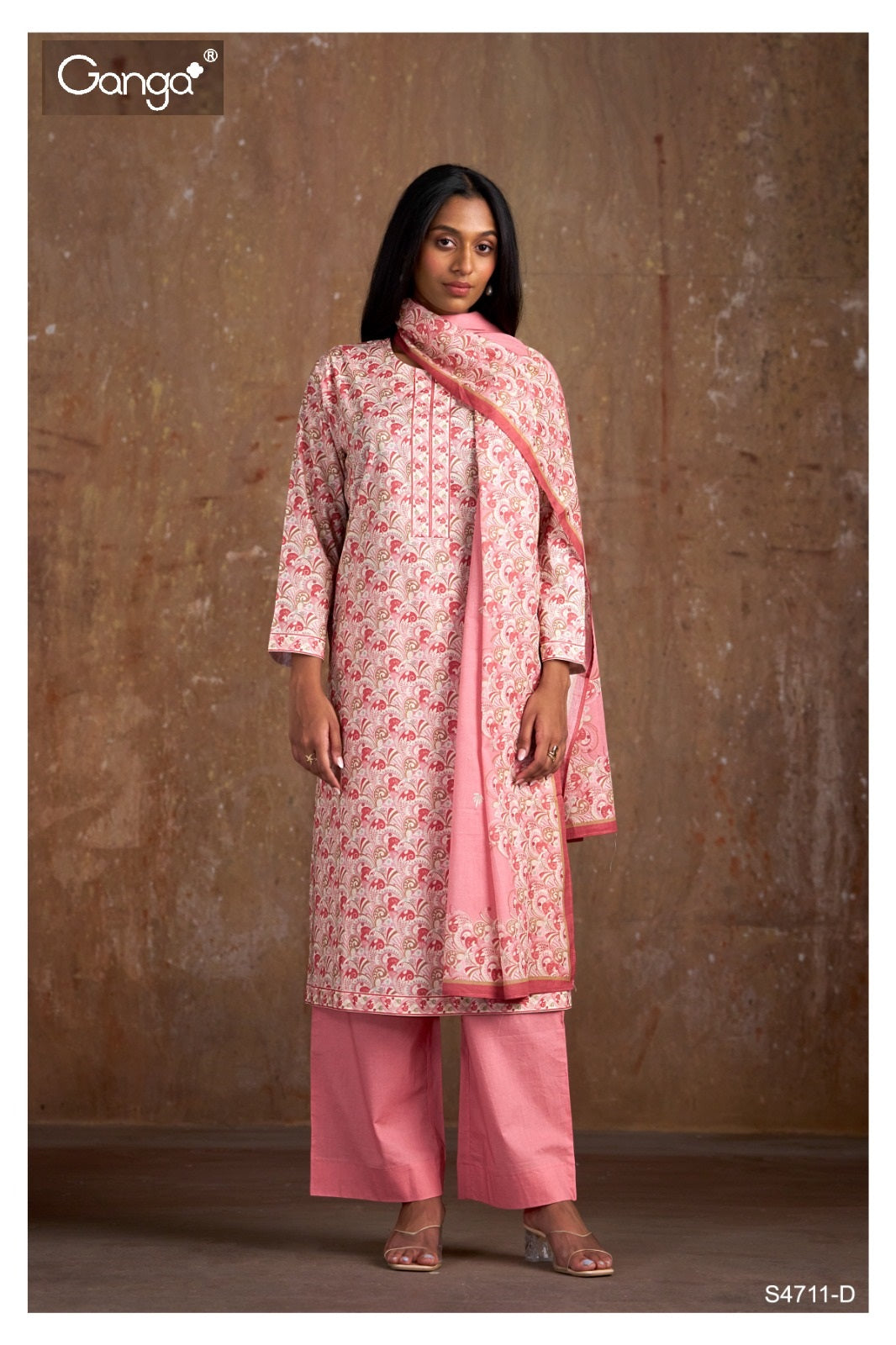 Varsha 4711 Ganga Cotton Plazzo Style Suits Manufacturer Ahmedabad