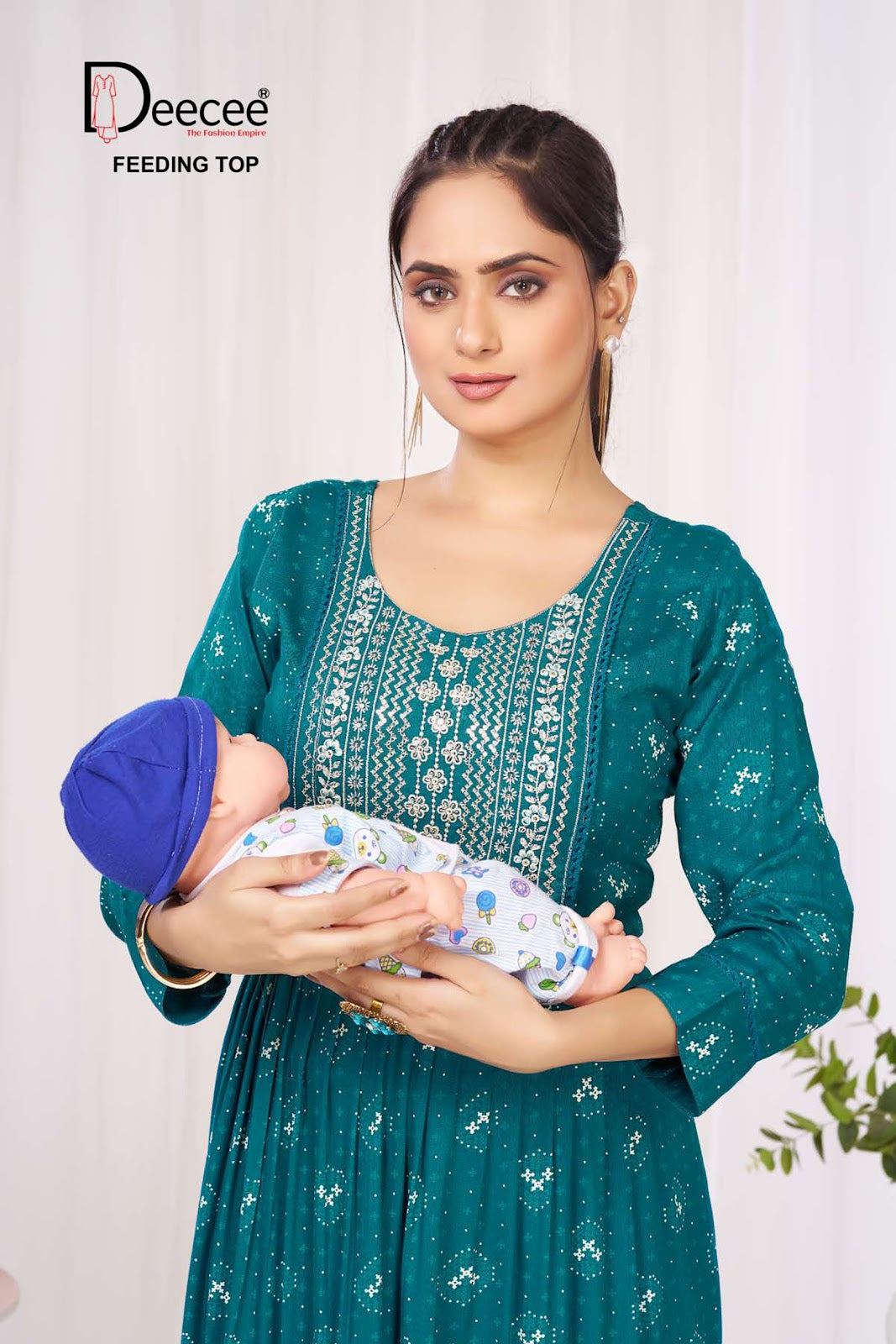 Varsha Deecee Rayon Feeding Kurtis Wholesaler Ahmedabad