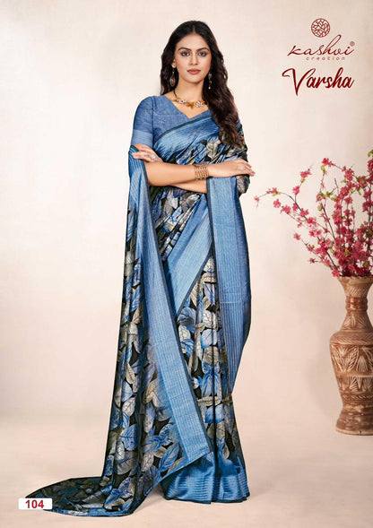 Varsha Kashvi Creation Vichitra Sarees Wholesale Price
