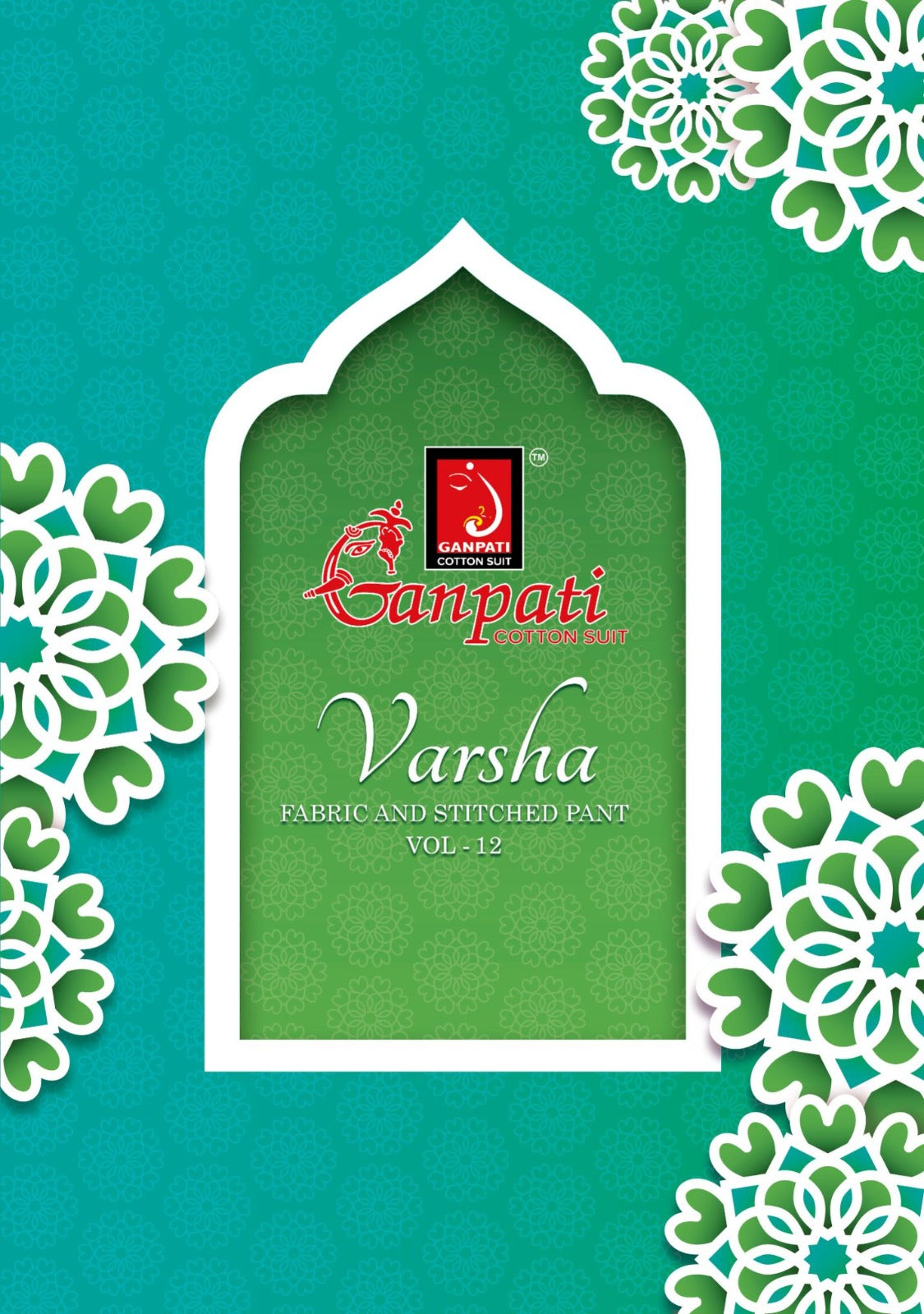 varsha vol 12 ganpati cotton readymade pant style suits wholesaler gujarat