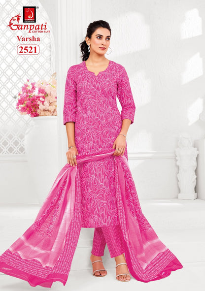 Varsha Vol 13 Ganpati Cotton Dress Material Supplier Gujarat