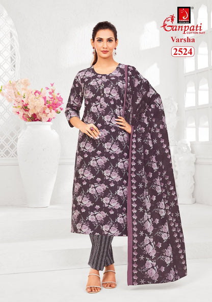 Varsha Vol 13 Ganpati Cotton Dress Material Supplier Gujarat