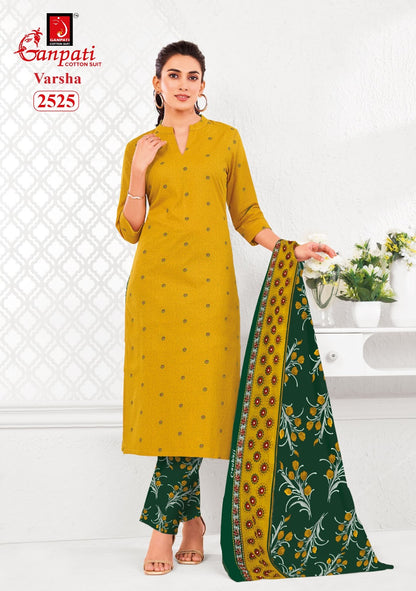 Varsha Vol 13 Ganpati Cotton Dress Material Supplier Gujarat