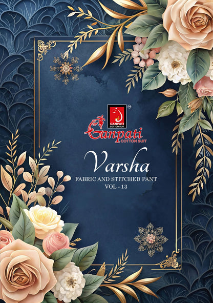 Varsha Vol 13 Ganpati Cotton Dress Material Supplier Gujarat