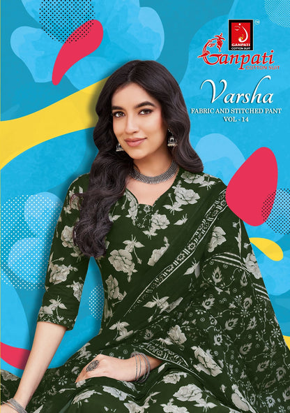 Varsha Vol 14 Ganpati Cotton Dress Material Manufacturer