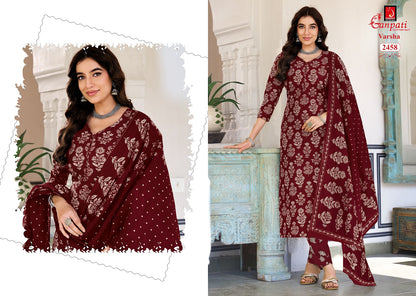 Varsha Vol 14 Ganpati Cotton Dress Material Manufacturer