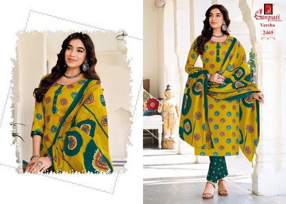 Varsha Vol 14 Ganpati Cotton Dress Material Manufacturer