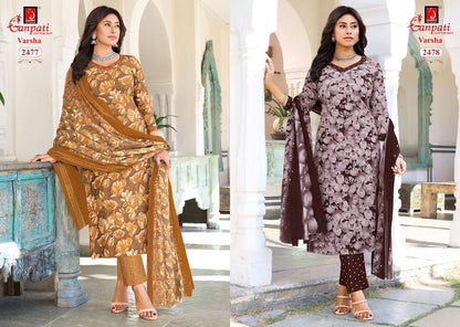 Varsha Vol 14 Ganpati Cotton Dress Material Manufacturer