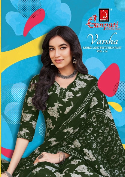 Varsha Vol 14 Ganpati Readymade Cotton Pant Suits Wholesale Price