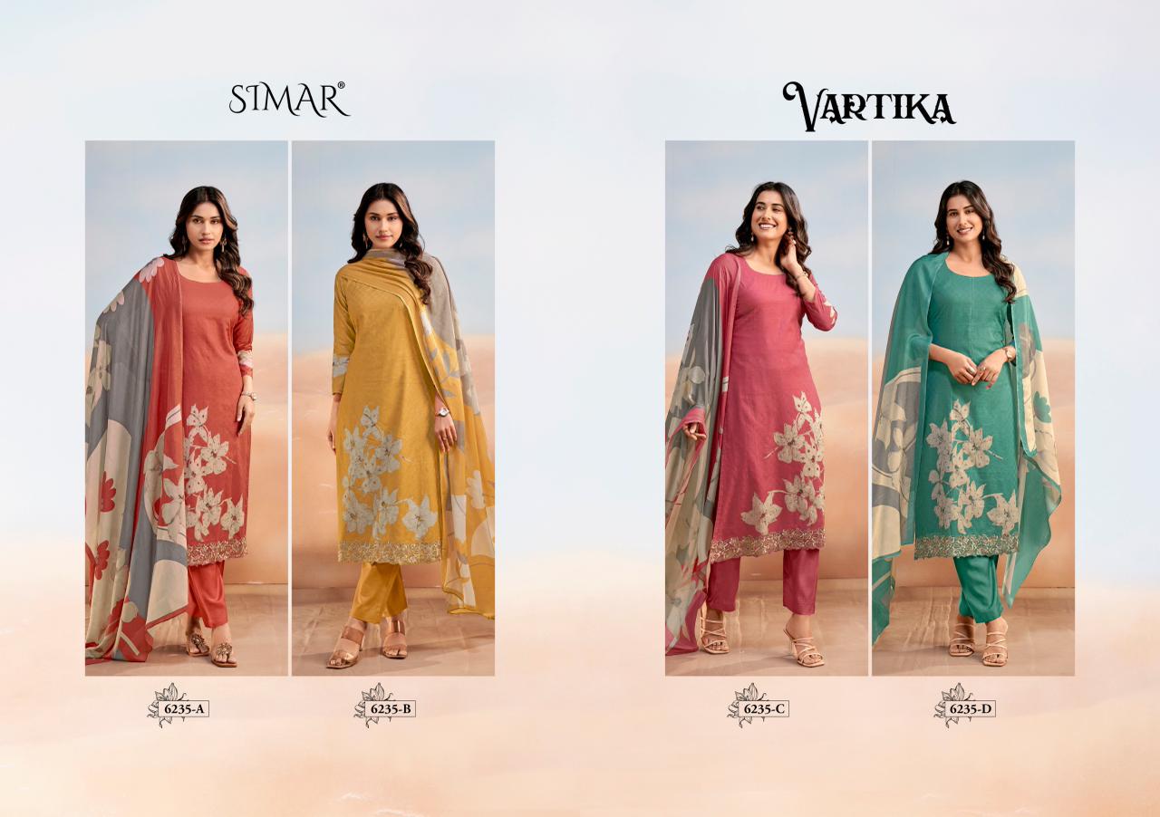 Vartika Simar Lawn Cotton Pakistani Salwar Suits Supplier Gujarat