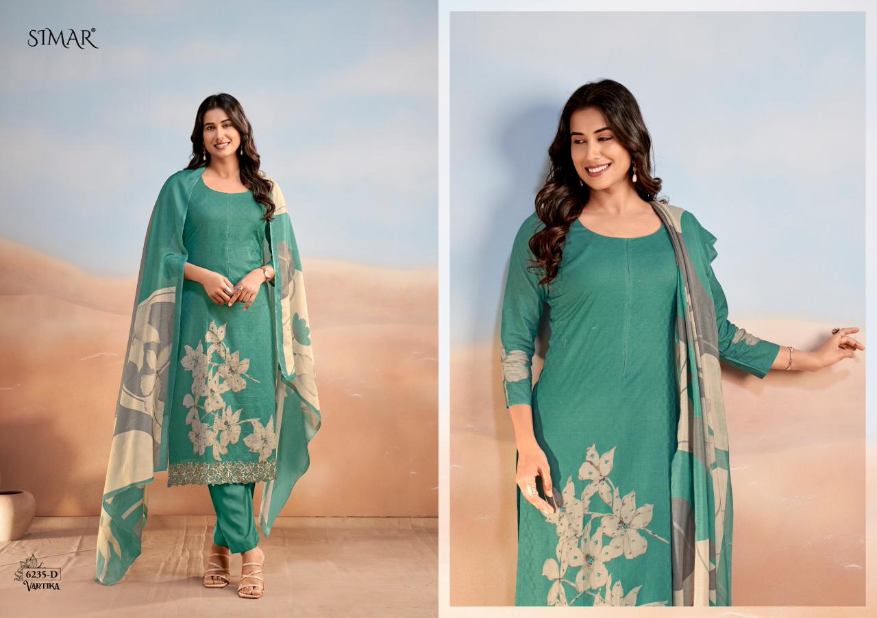 Vartika Simar Lawn Cotton Pakistani Salwar Suits Supplier Gujarat