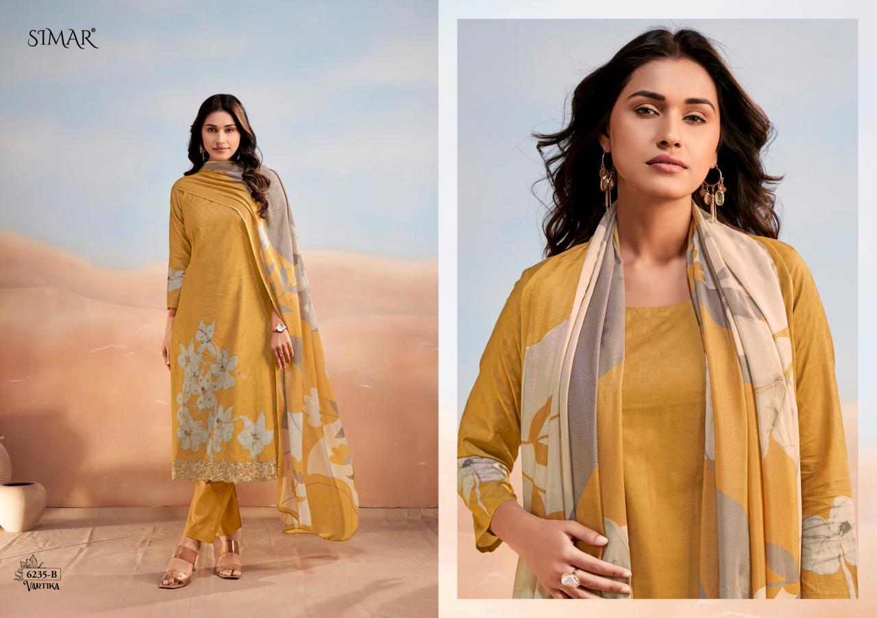Vartika Simar Lawn Cotton Pakistani Salwar Suits Supplier Gujarat